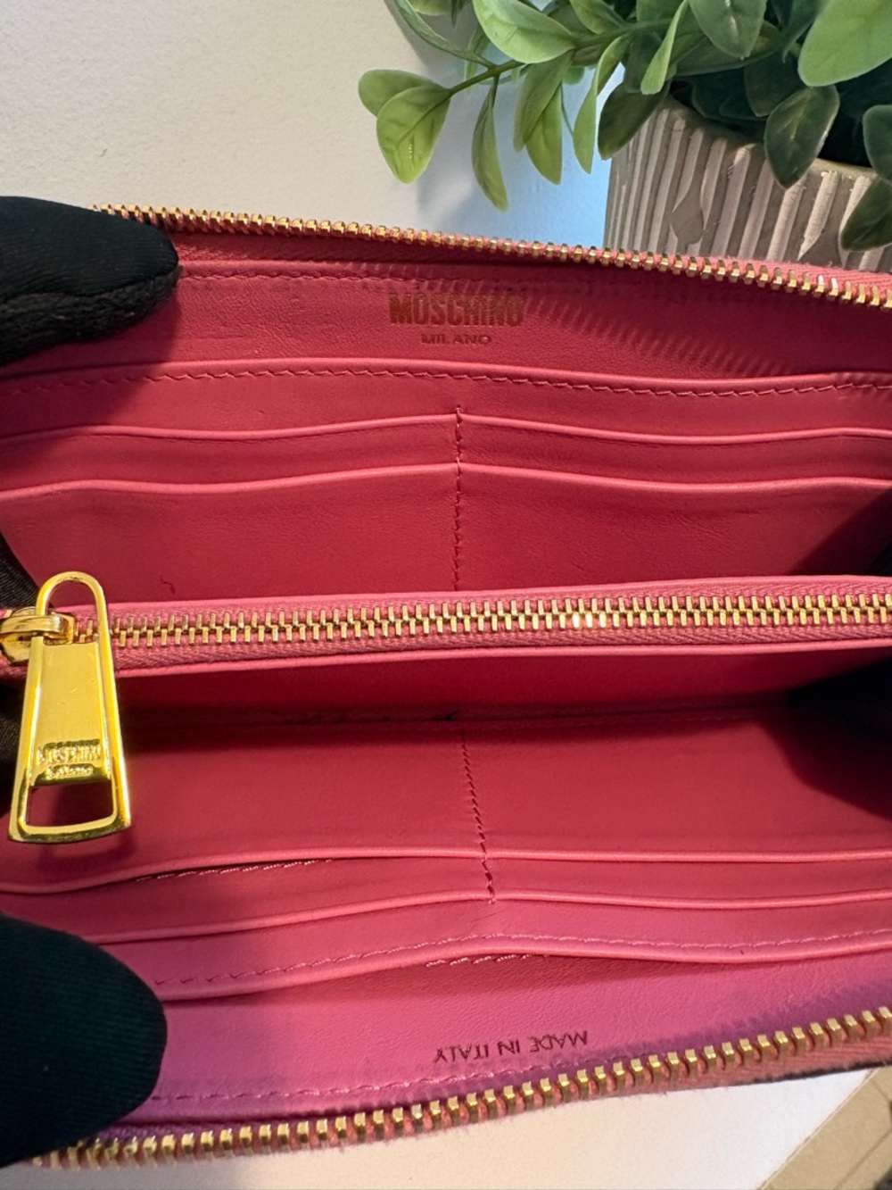 Moschino Studded Wristlet/ Wallet EUC - Picture 7 of 10